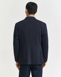 Slim Fit Two-Toned Sakko aus Jersey-Piqué