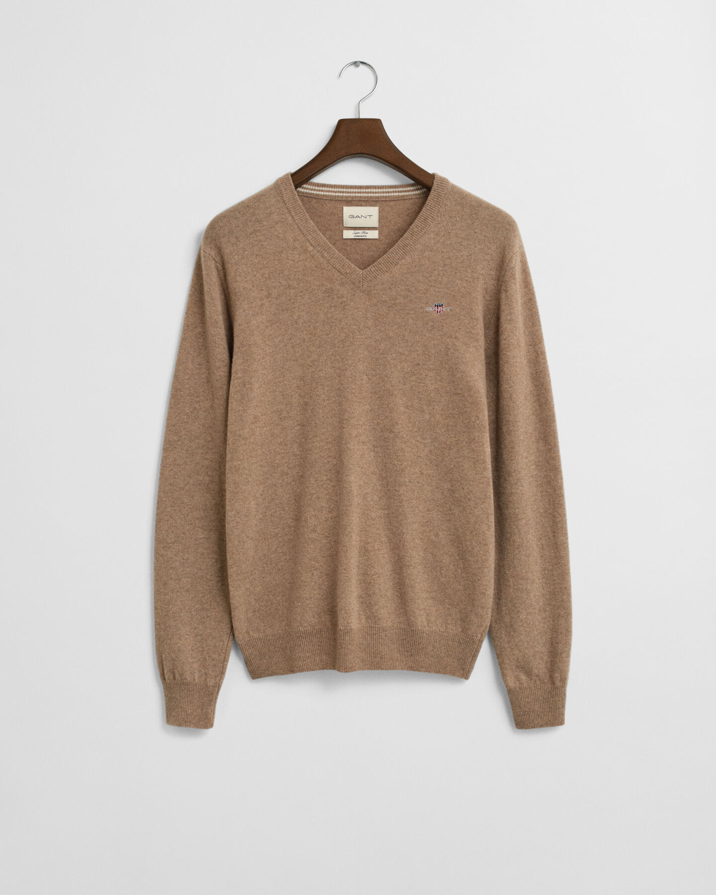 Superfine Lambswool V-Neck Pullover