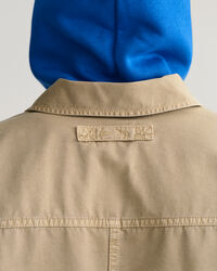 St&uuml;ckgef&auml;rbte Twill Hemdjacke