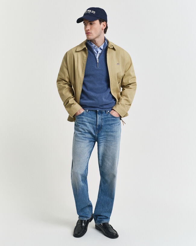 Troyer aus Baumwoll-Piqué