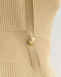 Geripptes Cardigan-Kleid