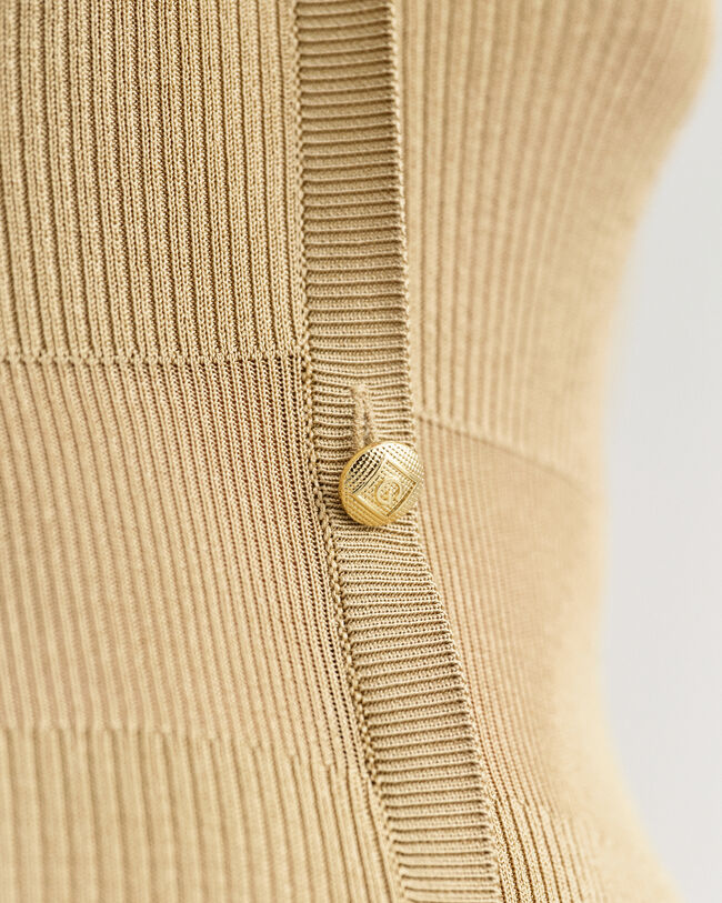 Geripptes Cardigan-Kleid