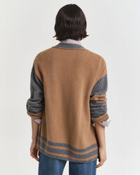 GANT Varsity V-Neck Strickjacke