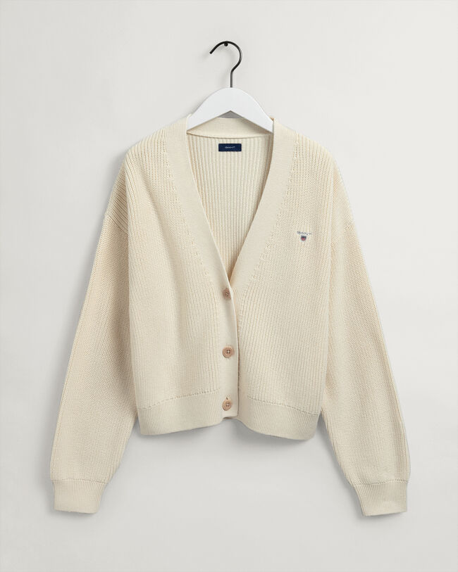 Teen Girls Gerippte Strickjacke