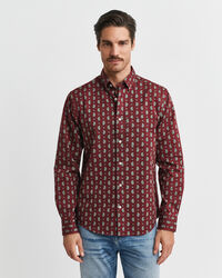Regular Fit Twill-Hemd mit Paisley-Print