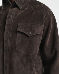 Relaxed Fit Rodeo Hemd aus Veloursleder