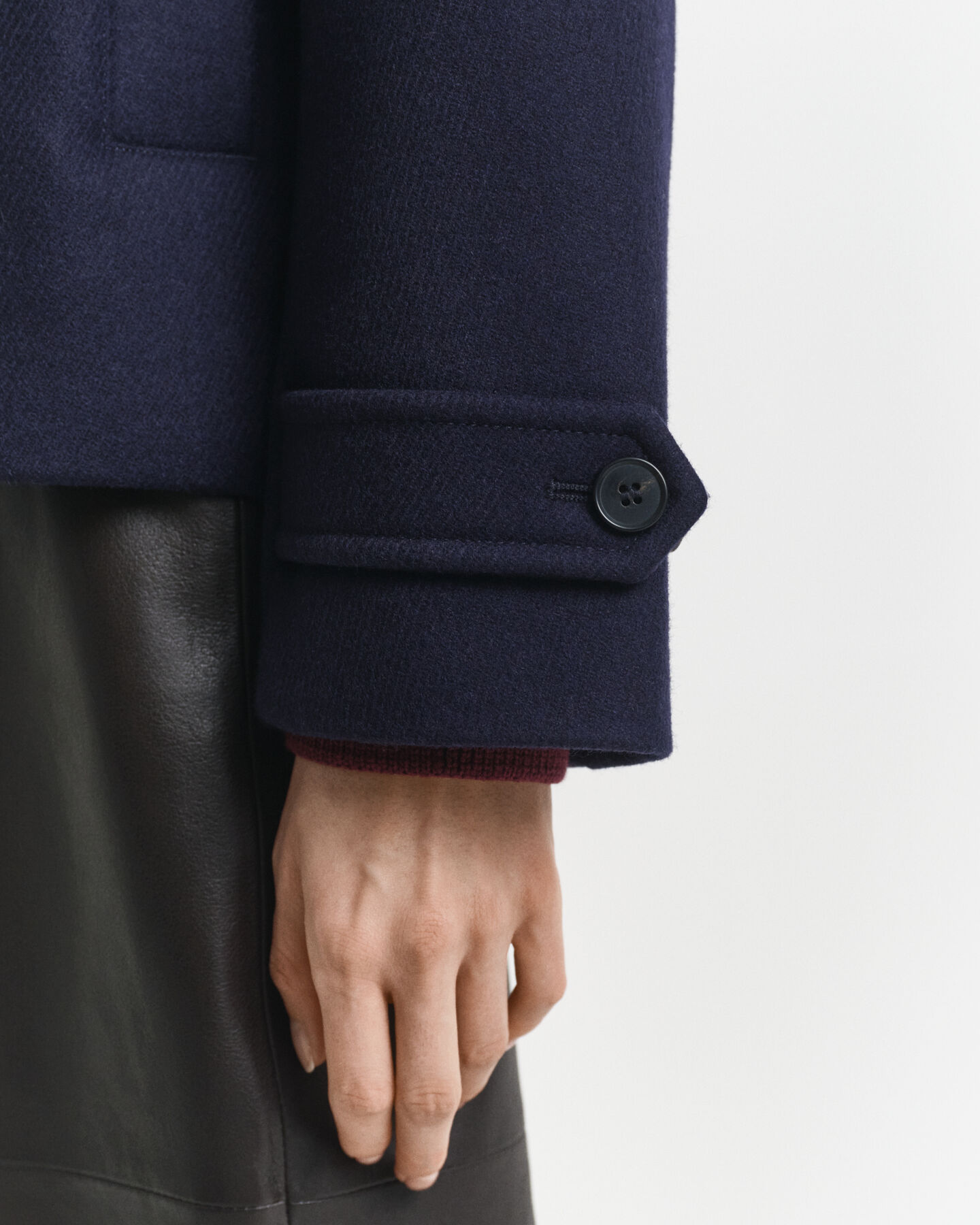 Kurzmantel aus Wollmischung