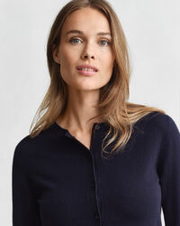 Leichte Rundhals-Strickjacke