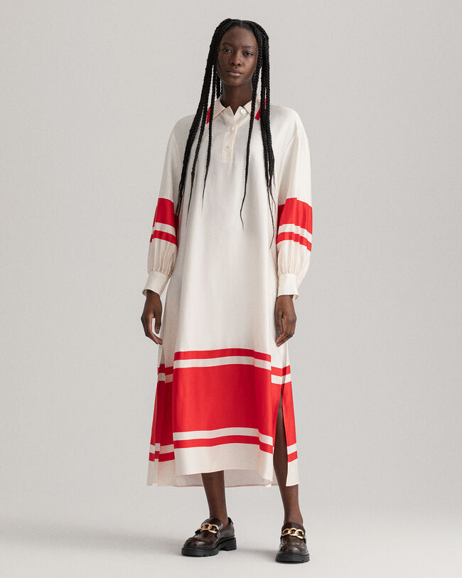 Detail Kleid mit Streifen