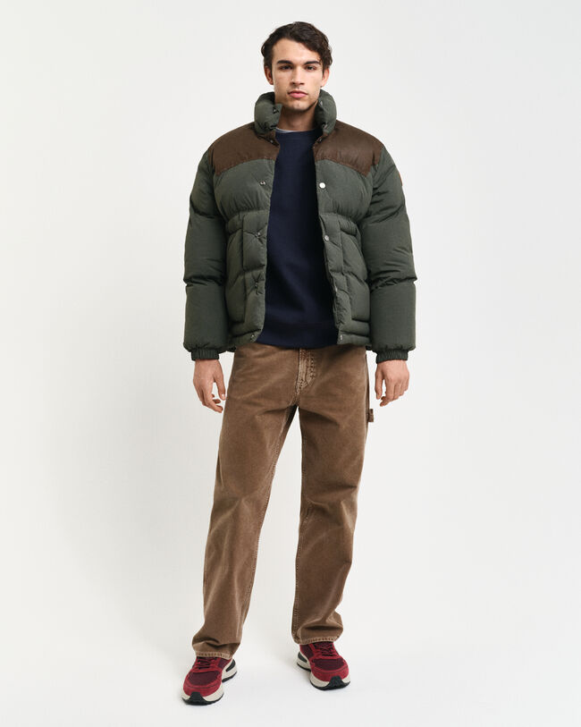 Waffle Textured Rundhals-Sweatshirt