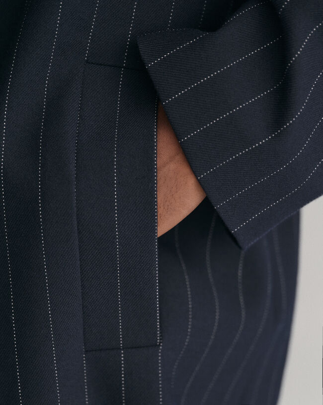 Mantel mit Nadelstreifen