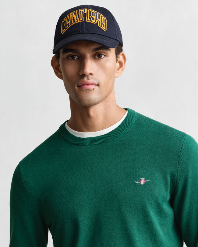 Klassischer Rundhalspullover aus Baumwolle