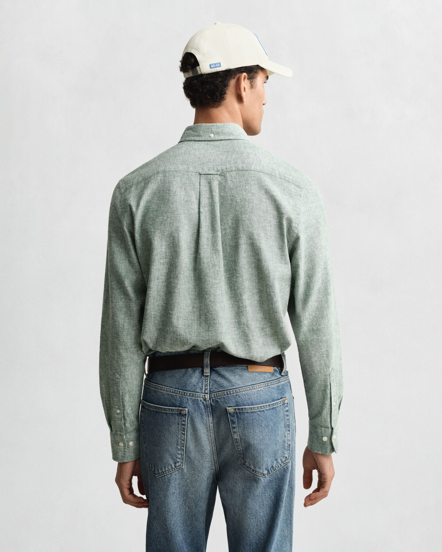 Regular Fit Baumwoll Leinen Hemd