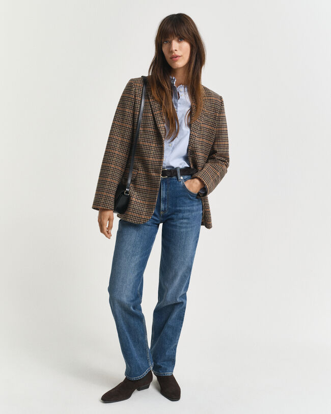 Stretch-Jeans mit geradem Bein