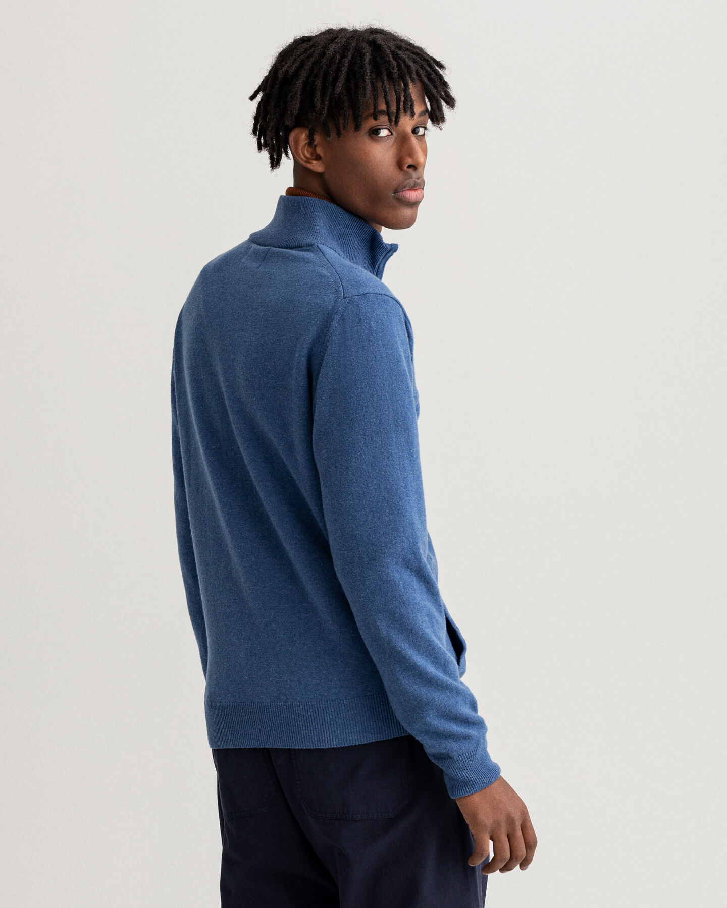 Strickjacke aus Super Fine Lambswool mit Rei&szlig;verschluss