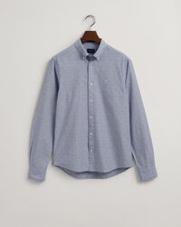 Slim Fit Dobby Hemd mit Punkten