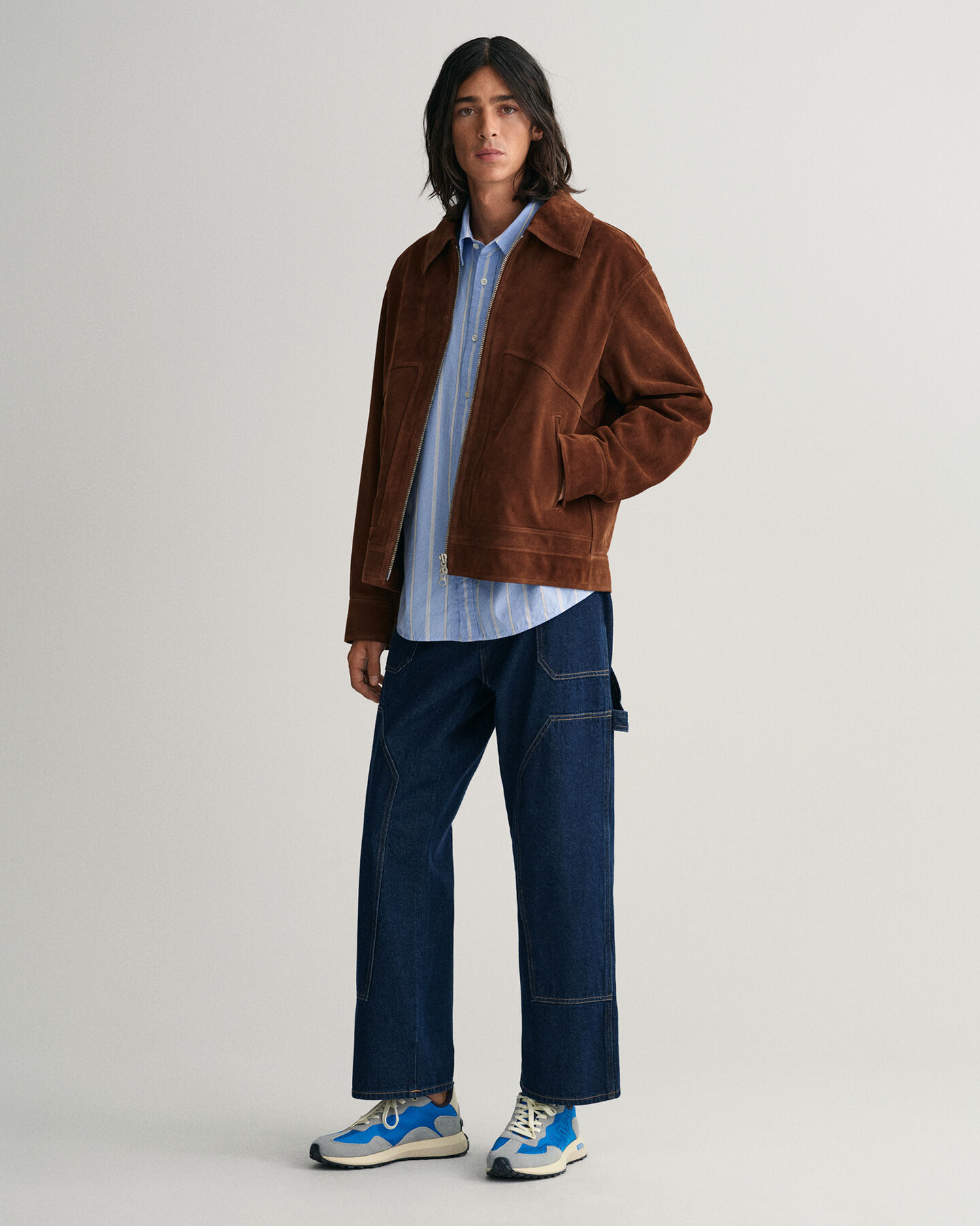 Jacke aus Veloursleder