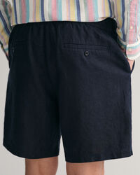 Leinenshorts mit Kordelzug