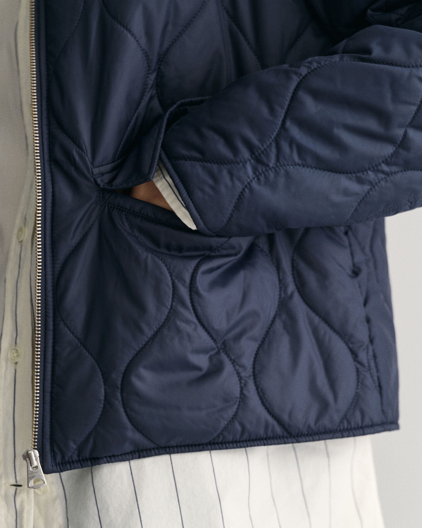 Steppjacke mit Kragen