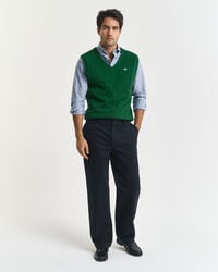 Zopfstrick Pullunder aus Lambswool