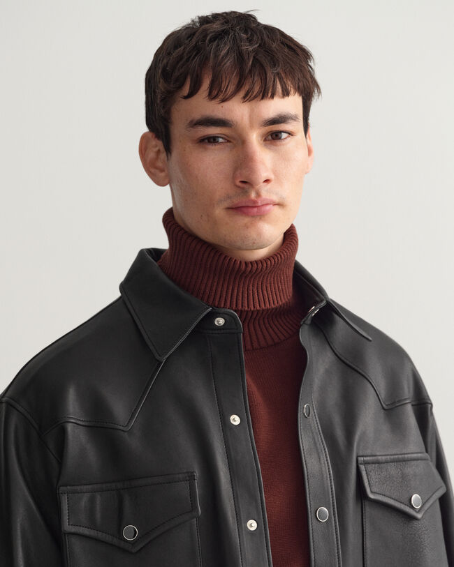 Relaxed Fit Rodeo Lederhemd