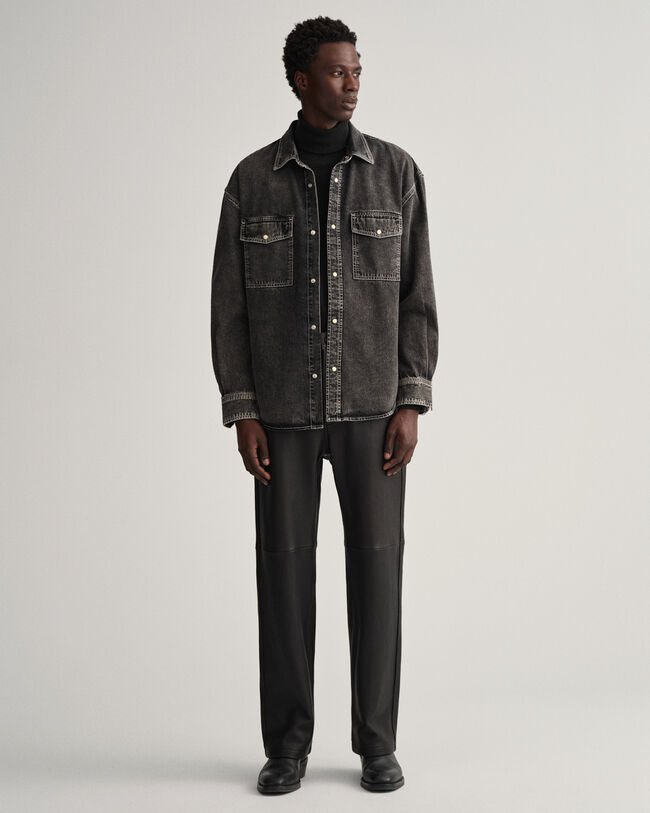 Oversized Jeanshemd mit Waschung