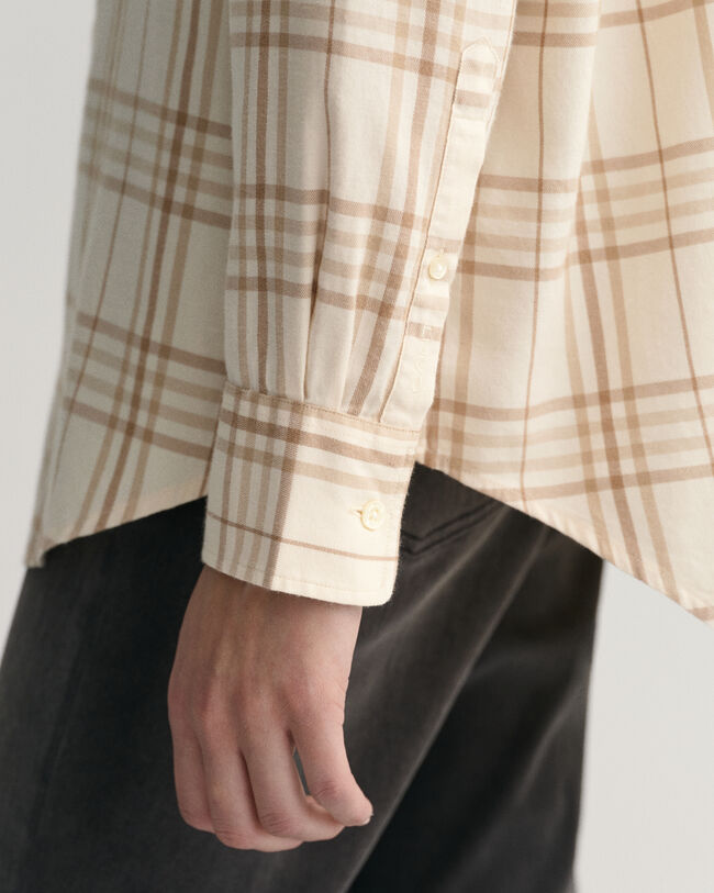 Relaxed Fit Flanellbluse mit Karomuster