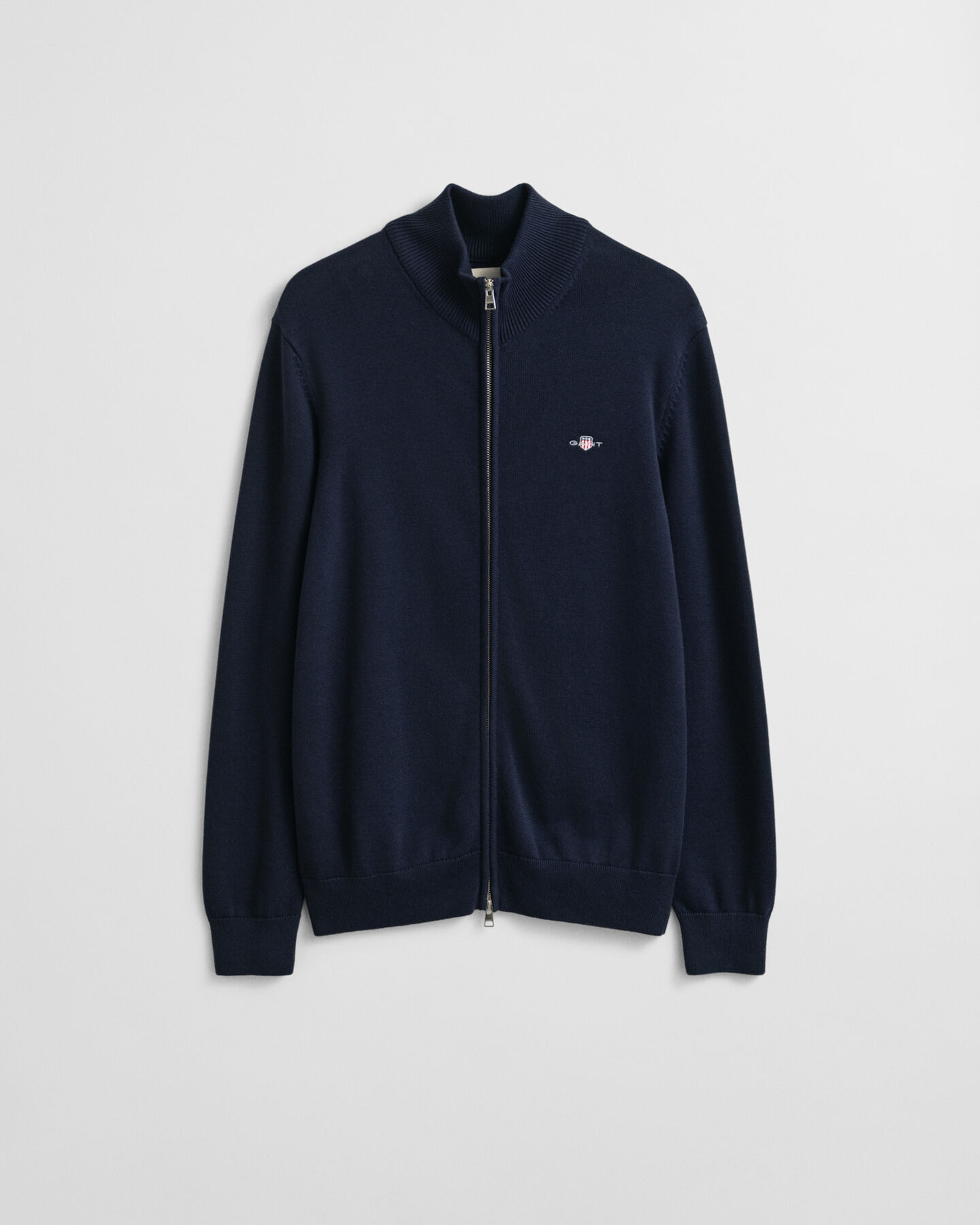 Casual Cotton Strickjacke mit Reißverschluss