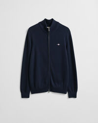 Casual Cotton Strickjacke mit Reißverschluss