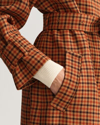 Karierter Trenchcoat