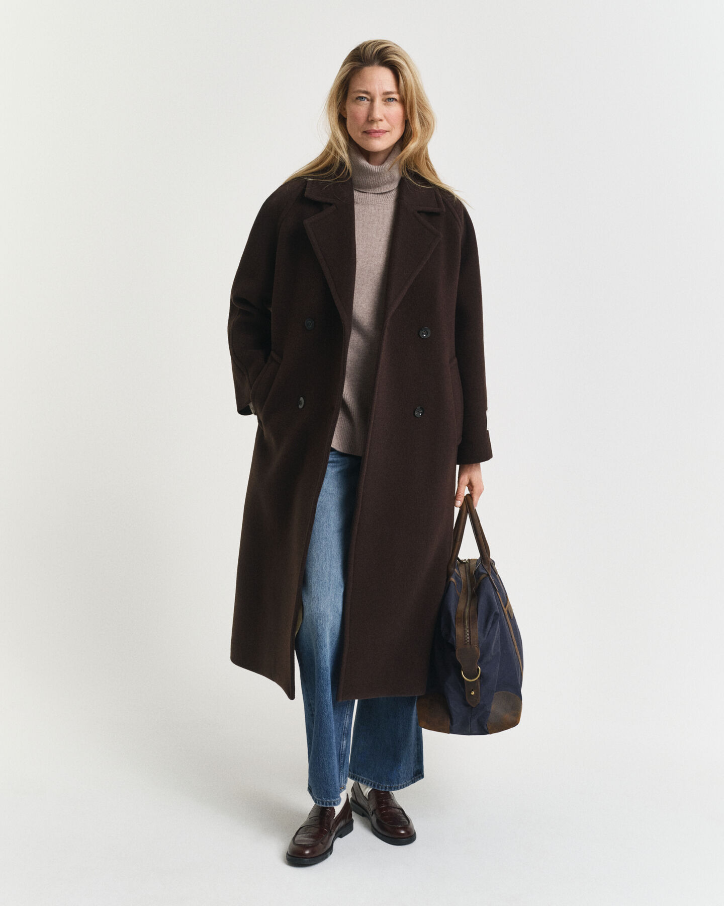 Weicher Rollkragenpullover aus Wolle mit Kaschmiranteil