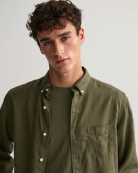 Regular Fit Lyocell Hemd in St&uuml;ckf&auml;rbung