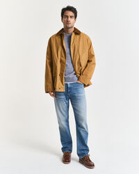 Mouliné Rundhalspullover aus Wollmix