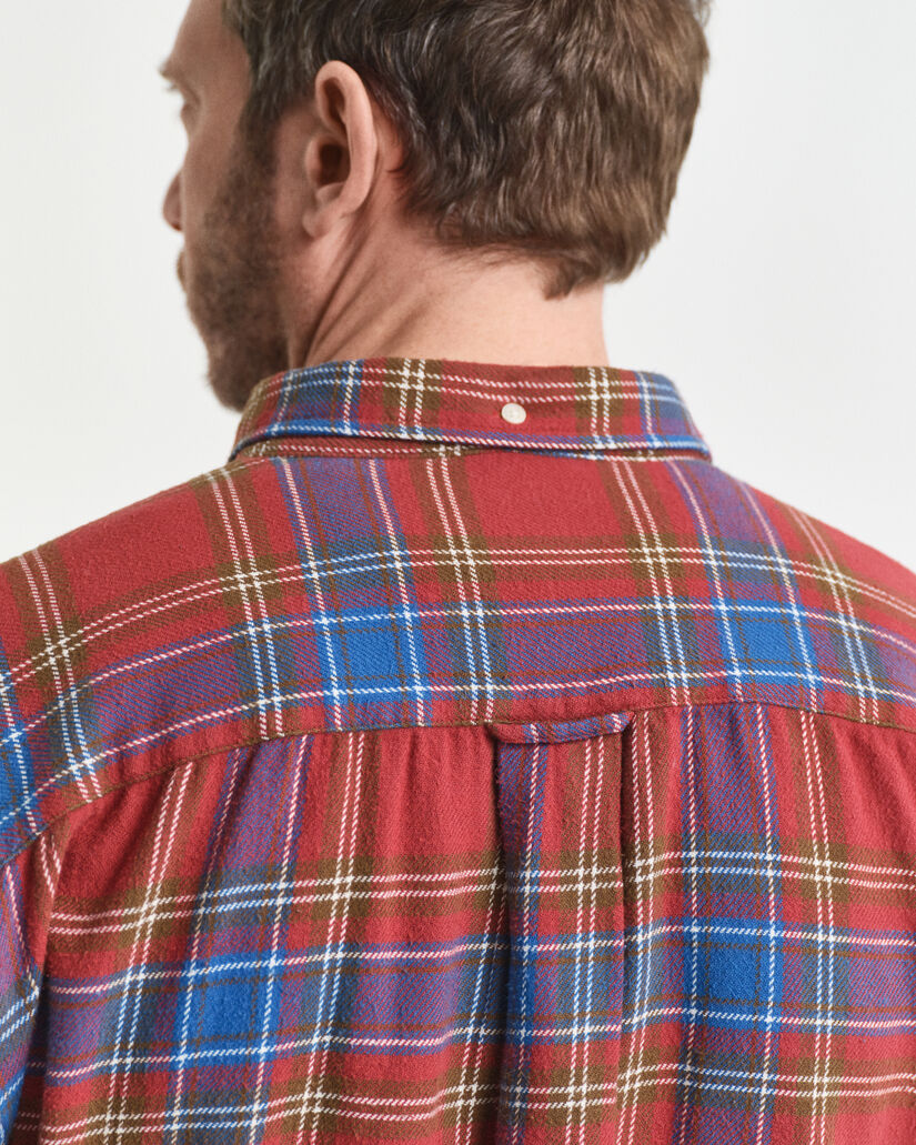 Relaxed Fit Twill Hemd mit Karomuster