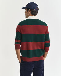 Gestreifter Rugger Pullover aus extrafeiner Lambswool