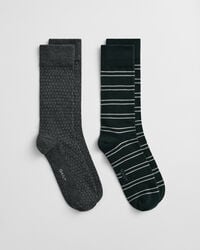 2er-Pack Socken Streifen & Minipunkte in Geschenkbox