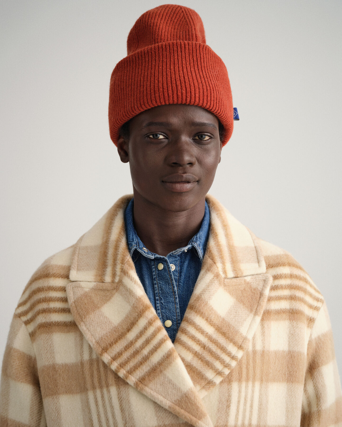 Mantel mit Karomuster