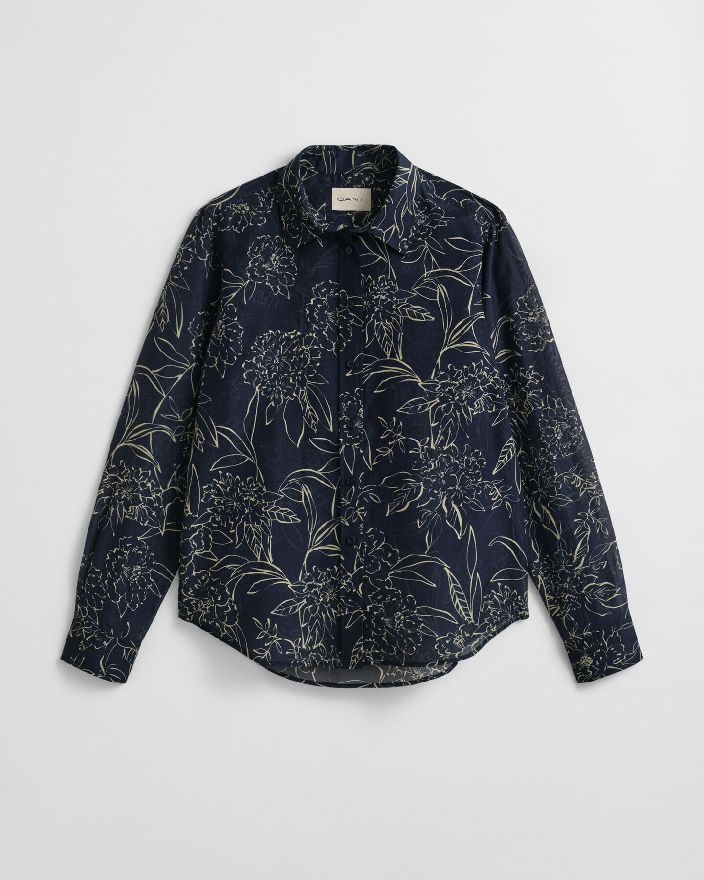 Regular Fit Bluse aus Baumwolle und Seide mit Blumen-Print