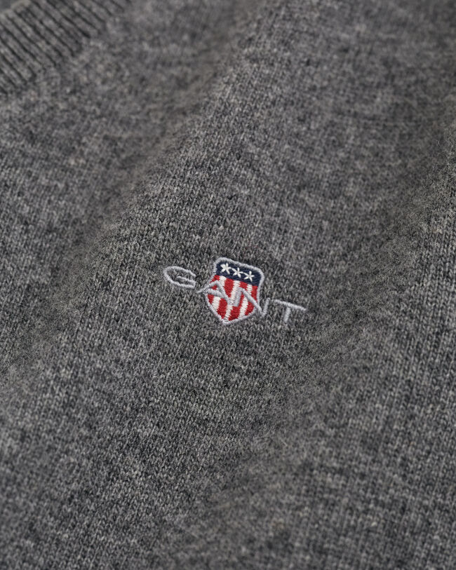 Superfine Lambswool V-Neck Pullover