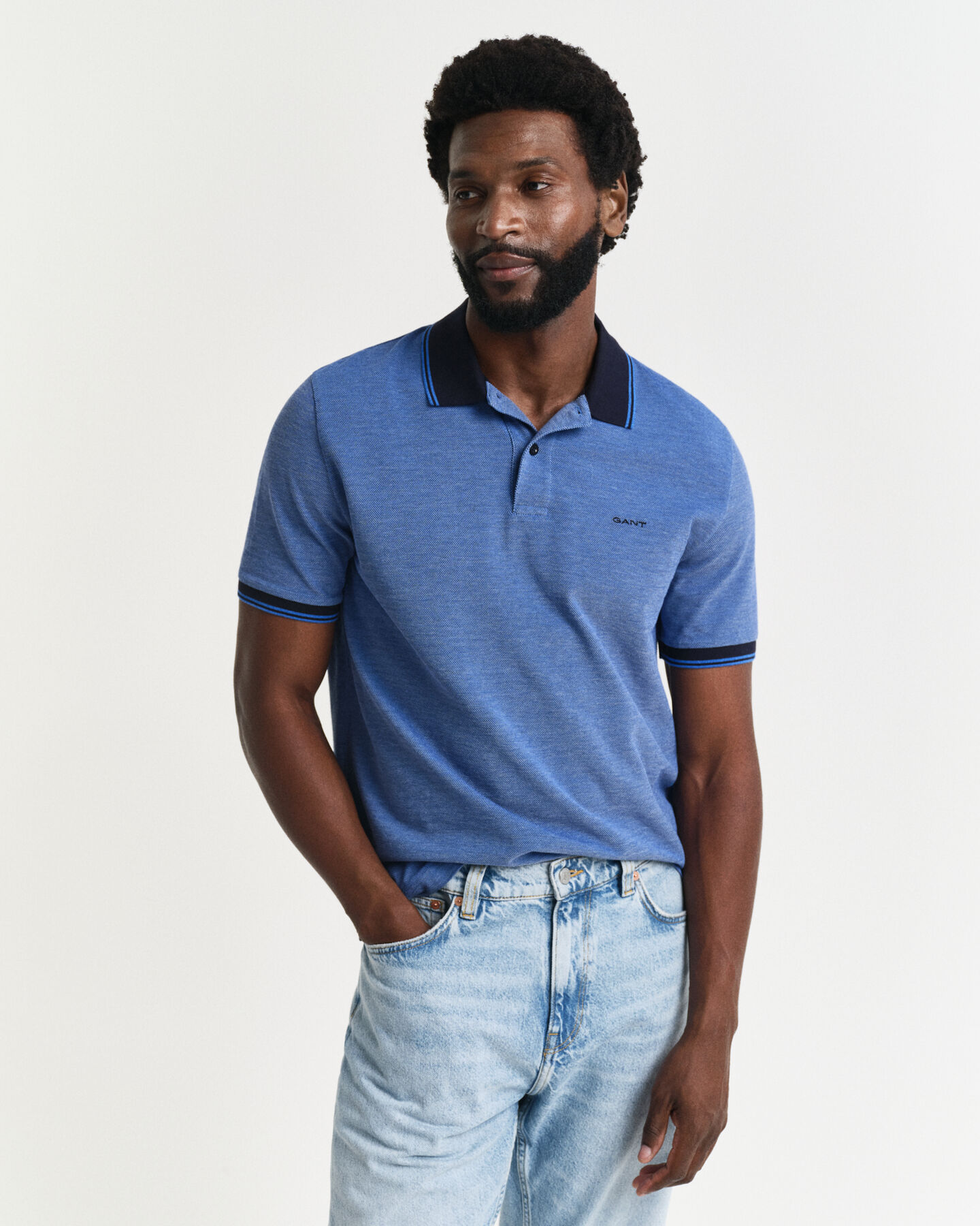 Oxford Piqué Poloshirt in 4 Farben