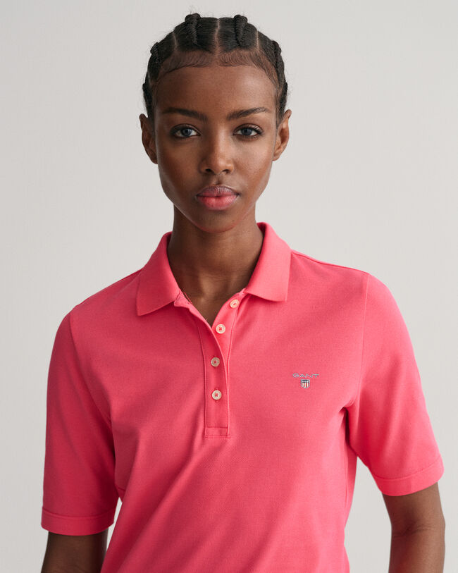 Original Piqu&eacute; Poloshirt mit l&auml;ngerem Arm
