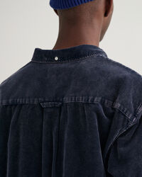 Relaxed Fit Cordhemd in ausgeblichener Optik