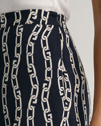Chain Print Hose mit weitem Bein