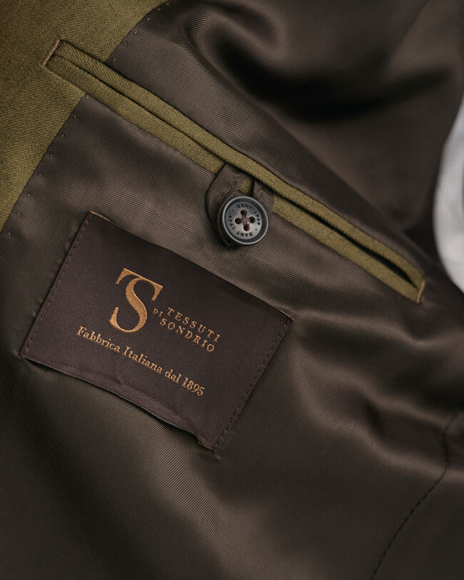 Baumwoll Leinen Anzugblazer