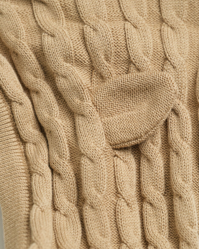 Baby Baumwoll Strickjacke mit Zopfmuster