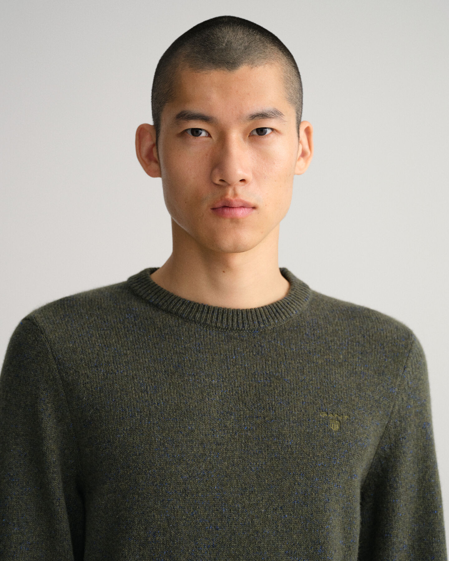 Neps Melange Rundhalspullover