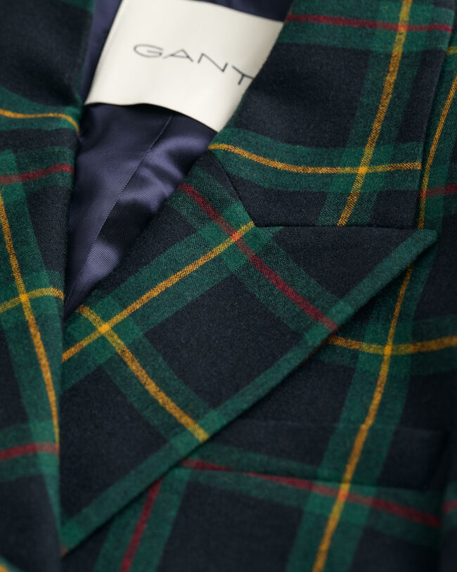 Regular Fit Anzugblazer mit Karomuster