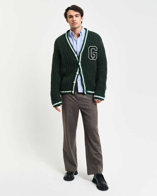 Seasonal G Zopfmuster Strickjacke