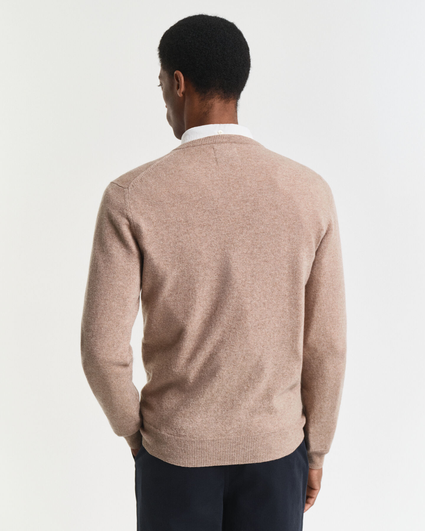 Superfine Lambswool V-Neck Pullover