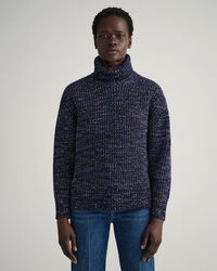 Mehrfarbiger Rollkragenpullover